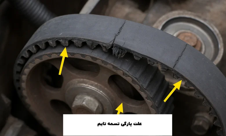 تسمه تایم چیست؟ | راهنمای کامل زمان تعویض، علائم پارگی و جلوگیری از خرابی موتور