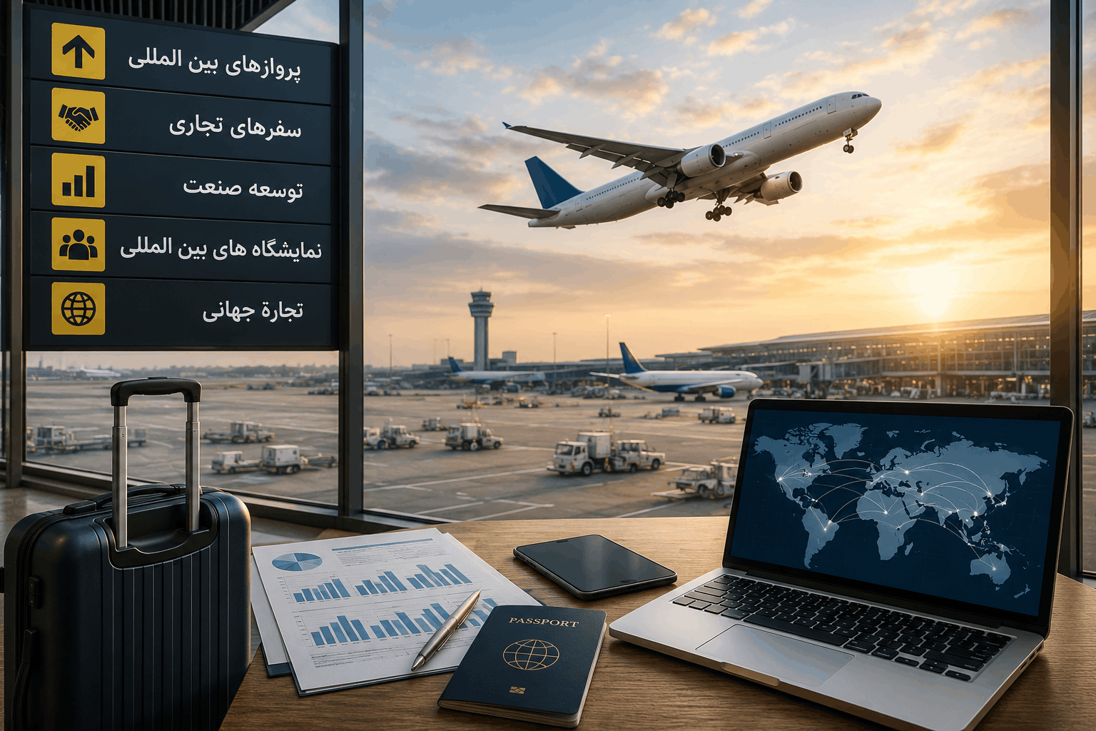 نقش حملونقل هوایی در توسعه تجارت، صنعت | چارترک ۷۲۴