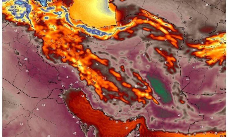 بارش‌های شدید ۷ استان را فرا می‌گیرد؛ هشدار گردوخاک و بادهای ۱۲۰ روزه
