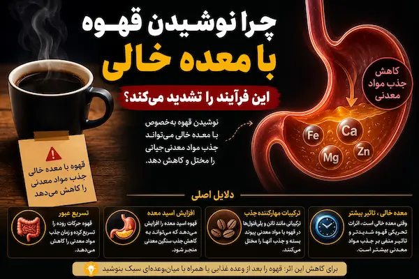 چرا نوشیدن قهوه با معده خالی