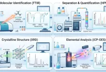 راهنمای انتخاب بهترین روش‌های آنالیز مواد شیمیایی؛ از FTIR و HPLC تا XRD و ICP-OES
