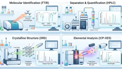 راهنمای انتخاب بهترین روش‌های آنالیز مواد شیمیایی؛ از FTIR و HPLC تا XRD و ICP-OES